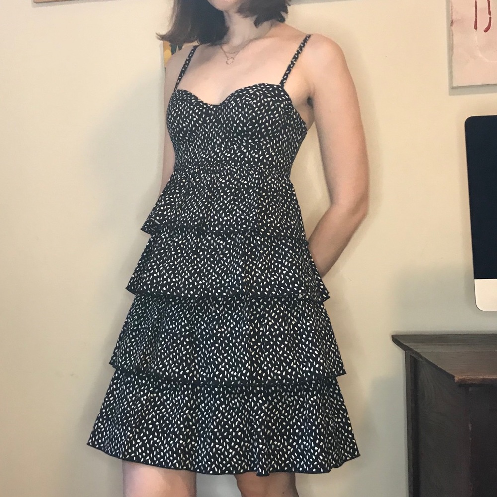 Alice + Olivia tiered ruffle dress